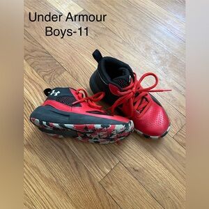 Under Armour Kids Shoes - Red and Black